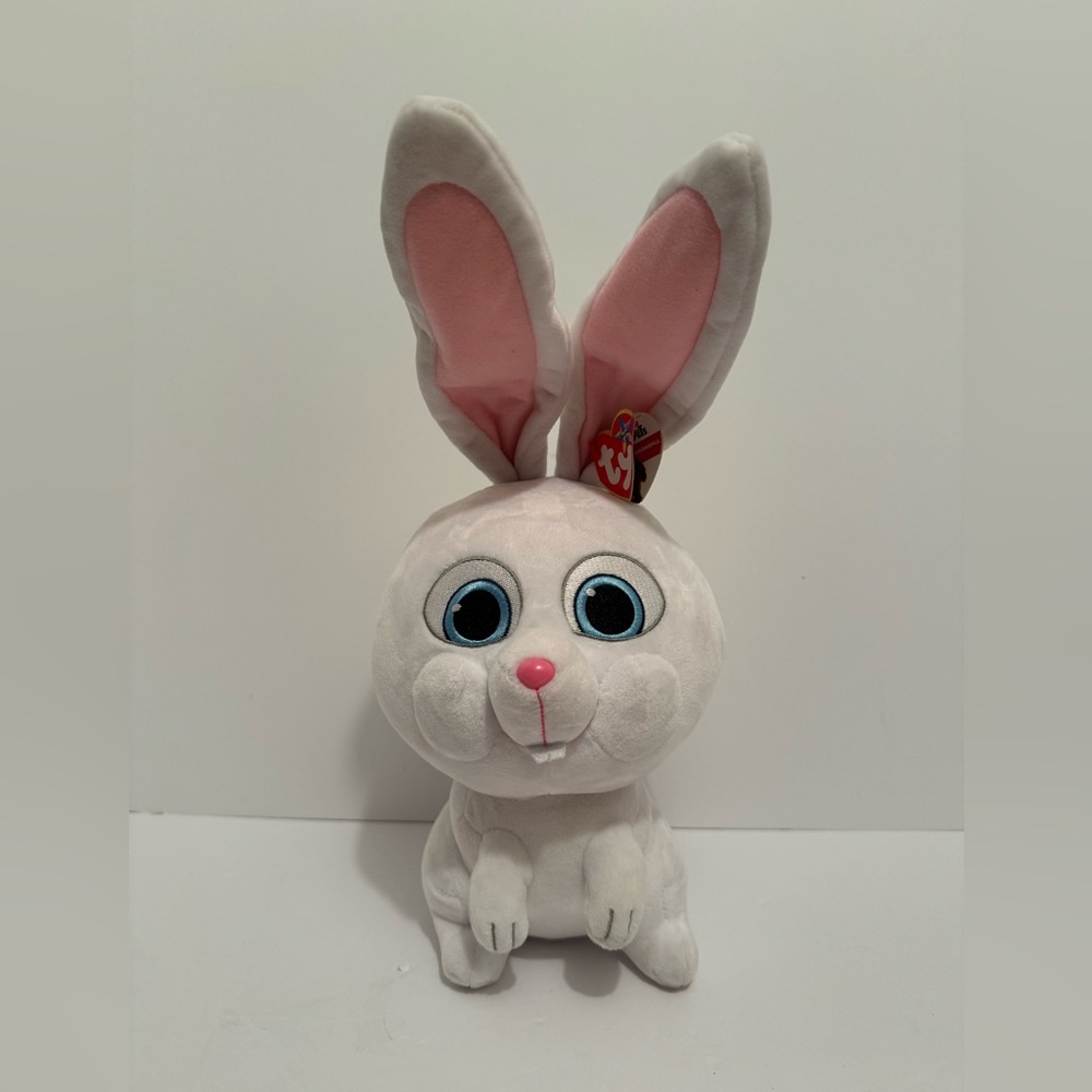 2016 Secret Life Of Pets Snowball Plush White Rabbit Bunny 14” TY NWT